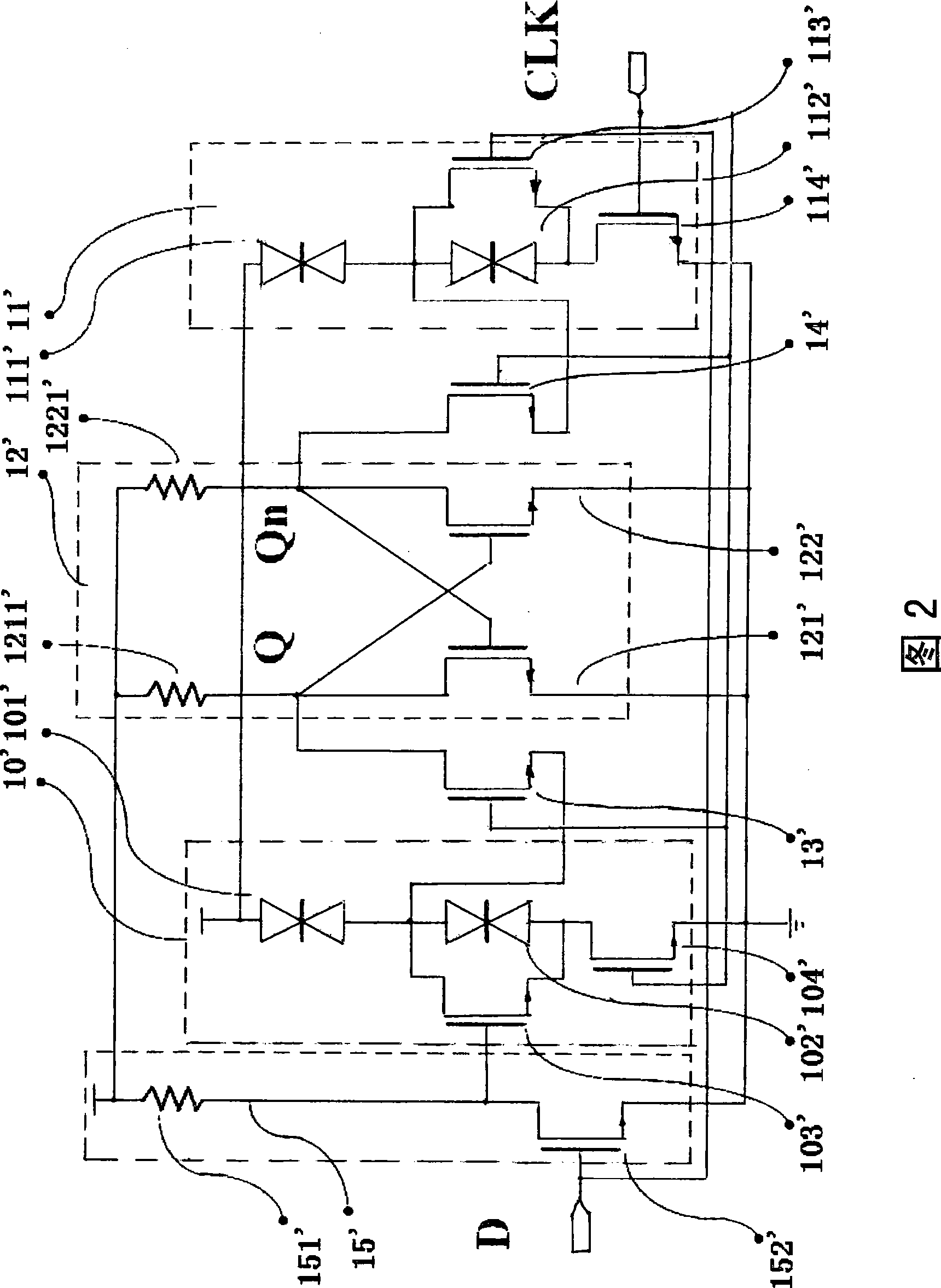 D trigger for resonance tunnel-through diode