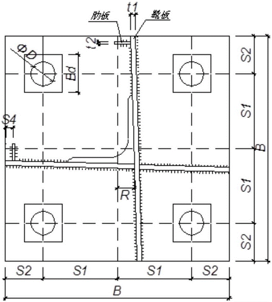 Debugging method for tower foot board of power transmission tower