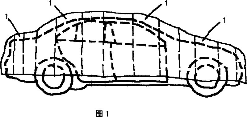 Inflatable type car cover having a plurality of air-chambers