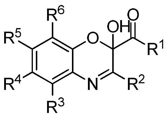 A kind of multi-substituted 2-hydroxyl-1,4-benzoxazine derivative