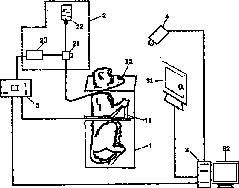 Automated training device and method for behavior learning of non-human primates