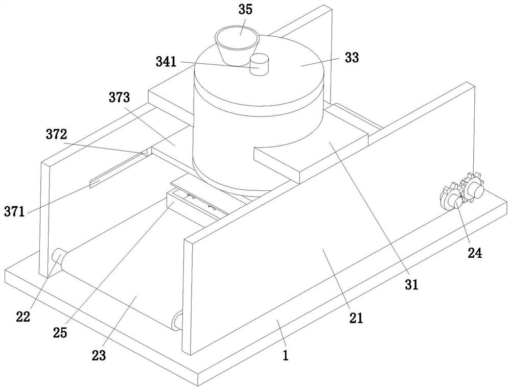 Prefabricated concrete building block forming manufacturing machine and manufacturing method