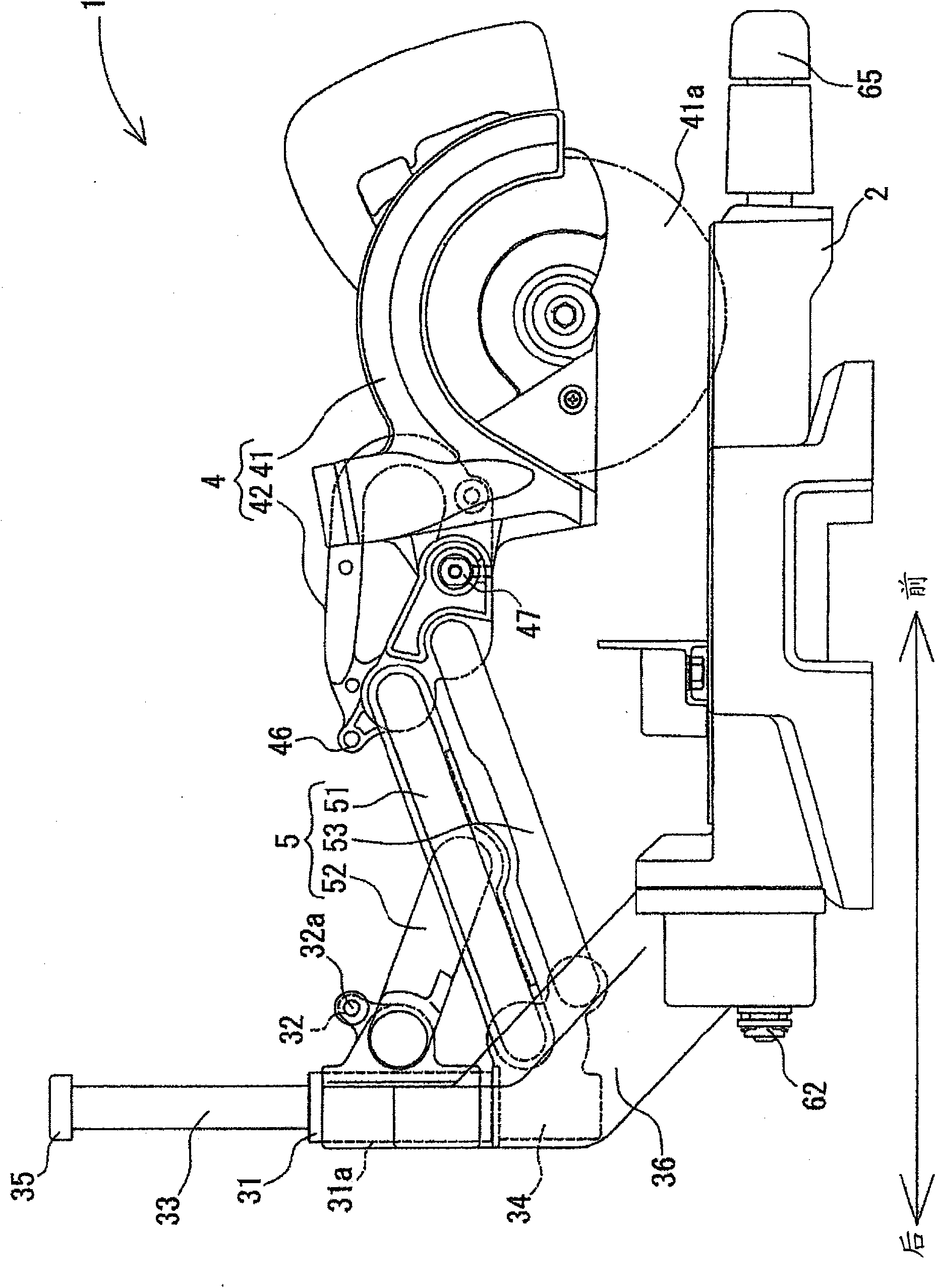 Slide type cutting machine