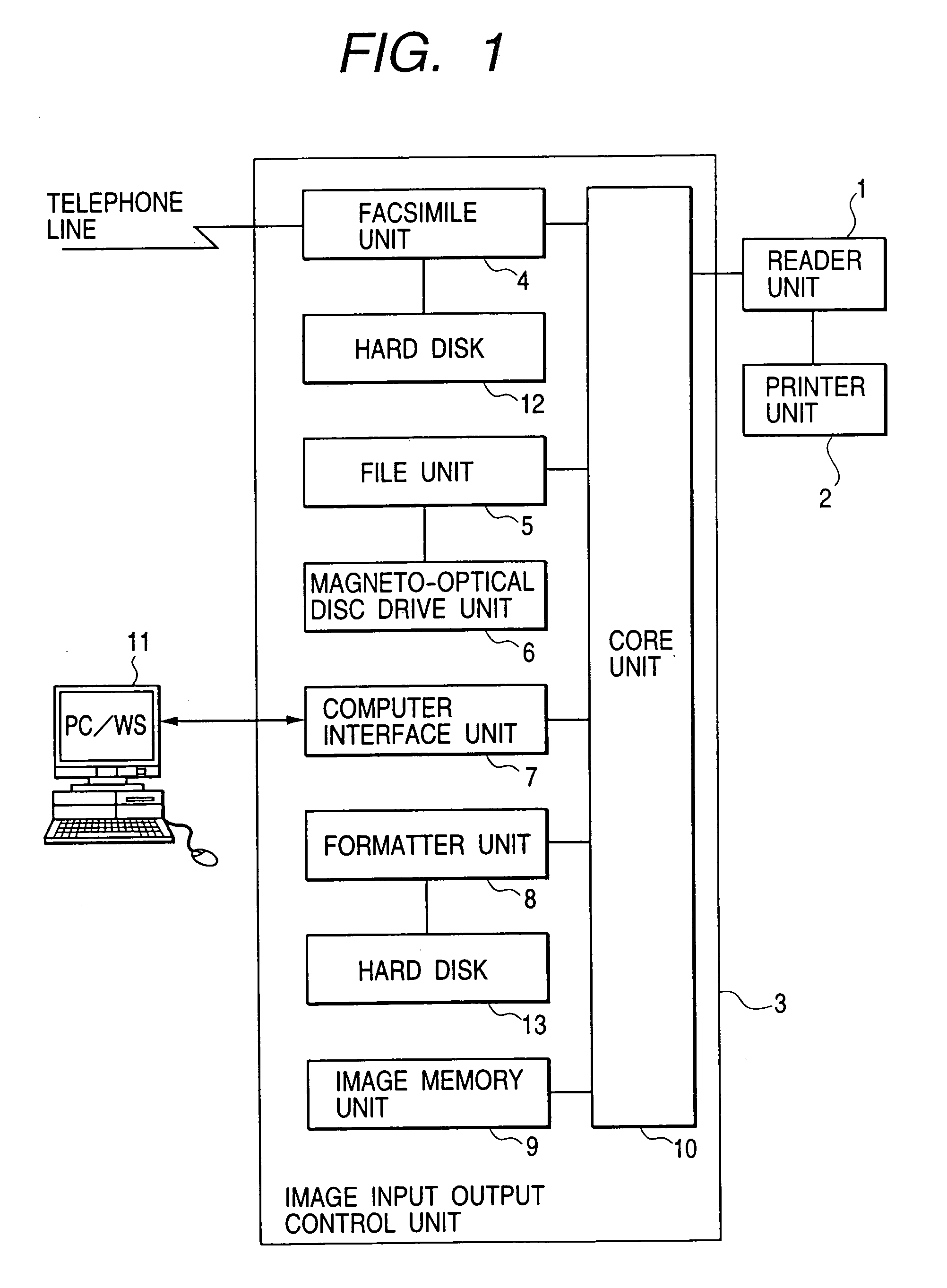 Method for displaying desired message in display unit of data processing apparatus for various processes