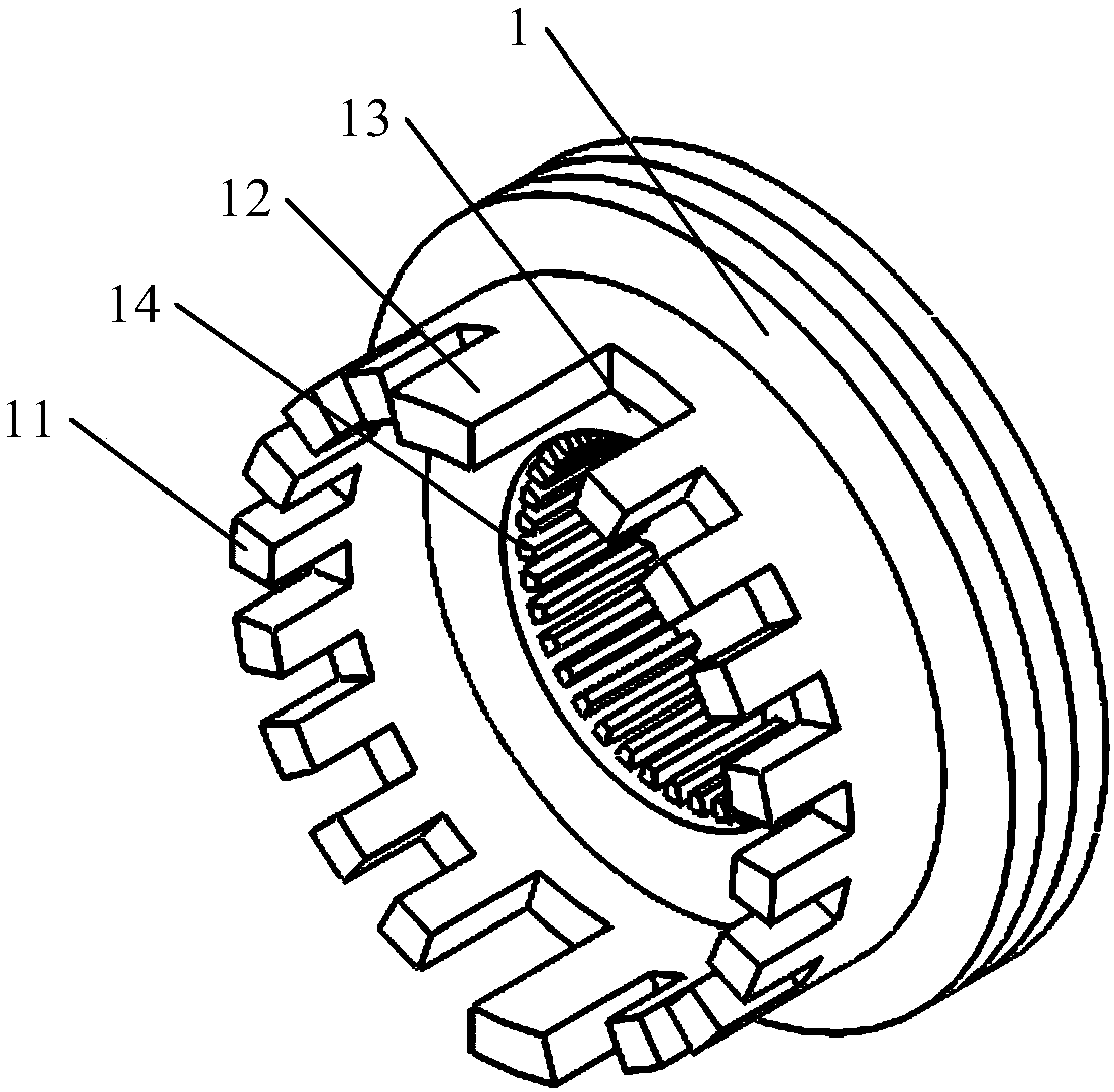 Gear engagement device and gear shifting device and transmission