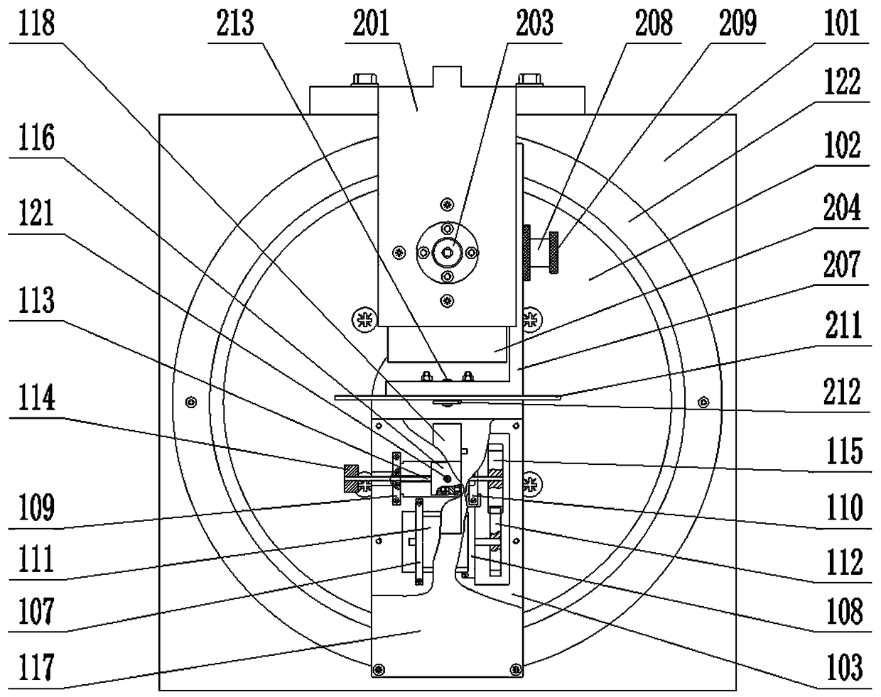 Semi-automatic cutter measuring angle bench device