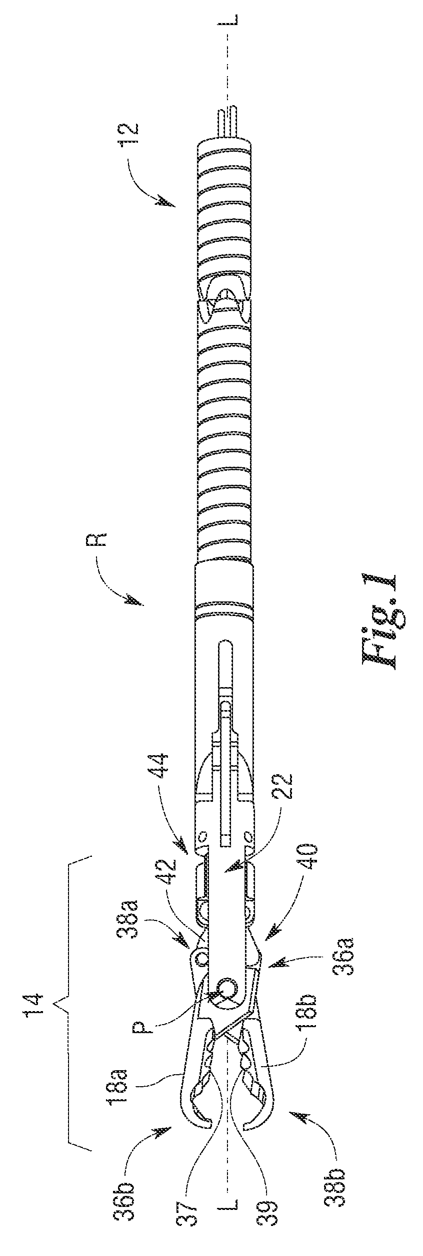 Rotational coupling device for surgical instrument with flexible actuators