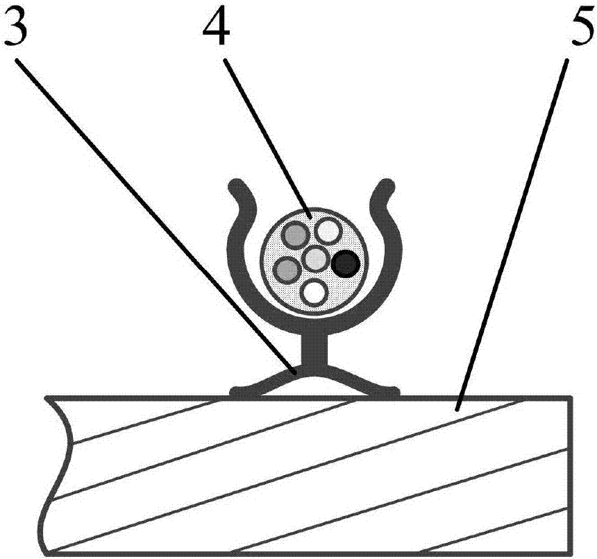 Wiring and shaping device of optical projection