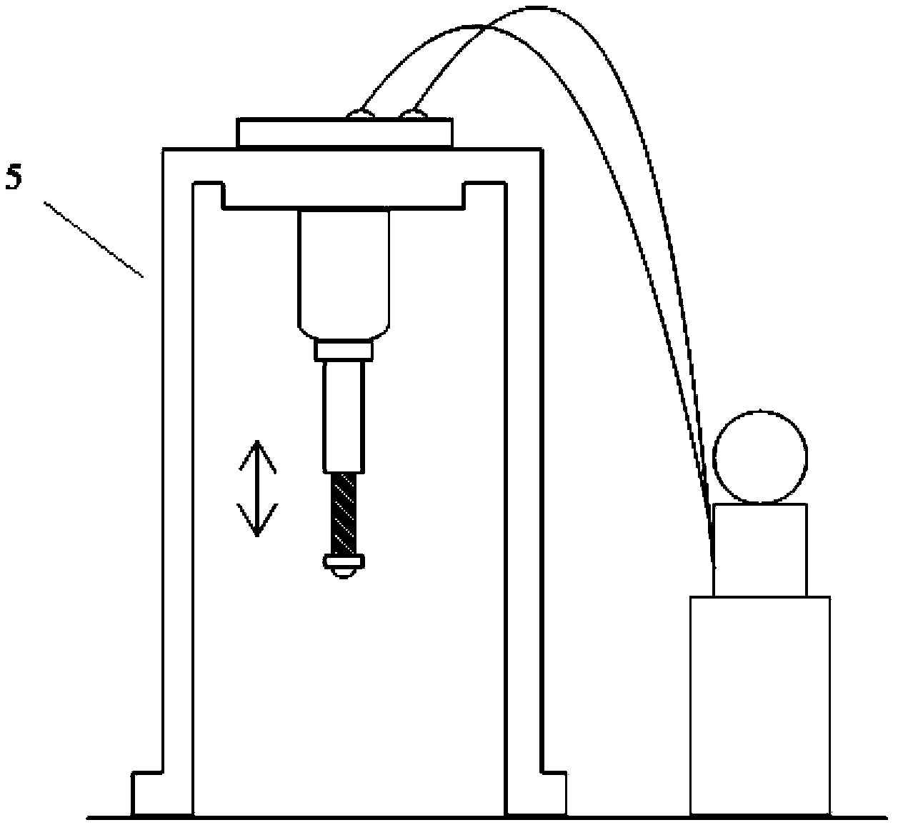 Device for testing spontaneous combustion nature and conditions of compressed and packed goods