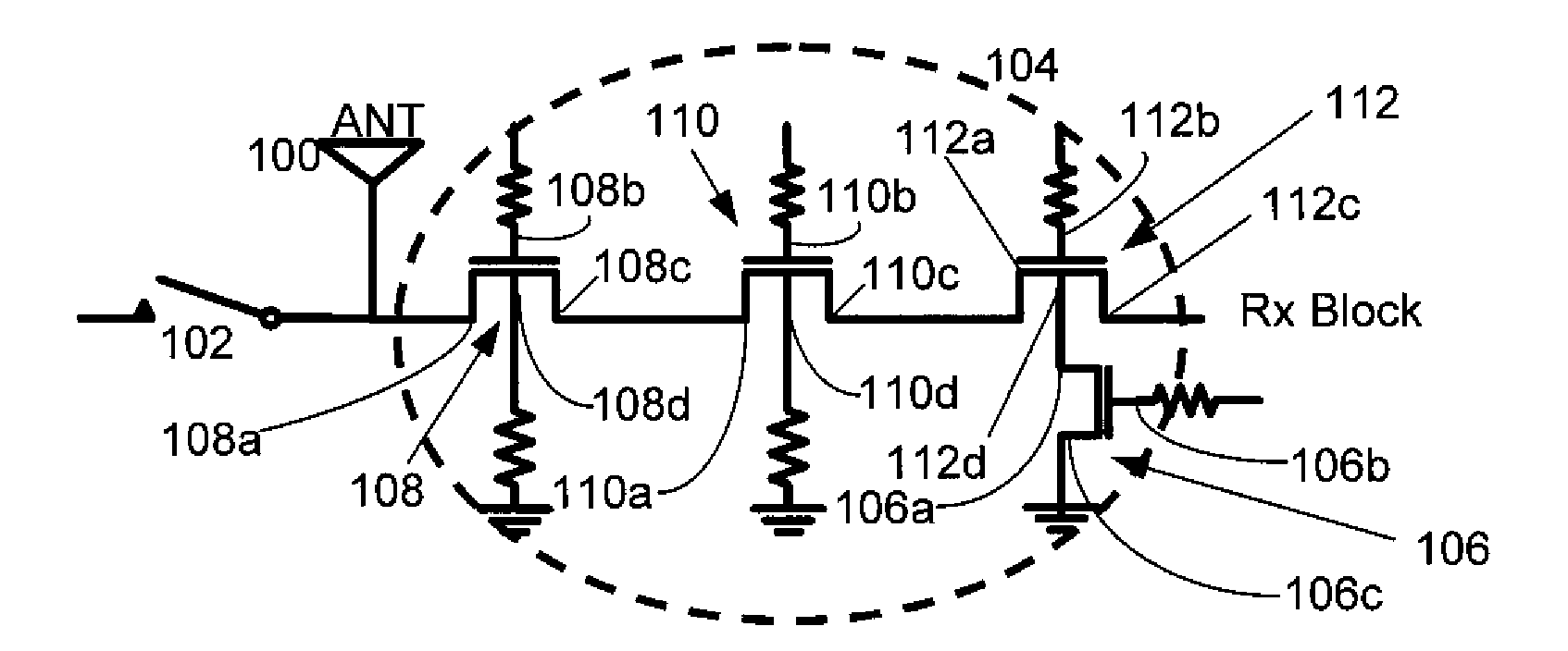 Systems, Methods, and Apparatuses for High Power Complementary Metal Oxide Semiconductor (CMOS) Antenna Switches Using Body Switching and Substrate Junction Diode Controlling in Multistacking Structure