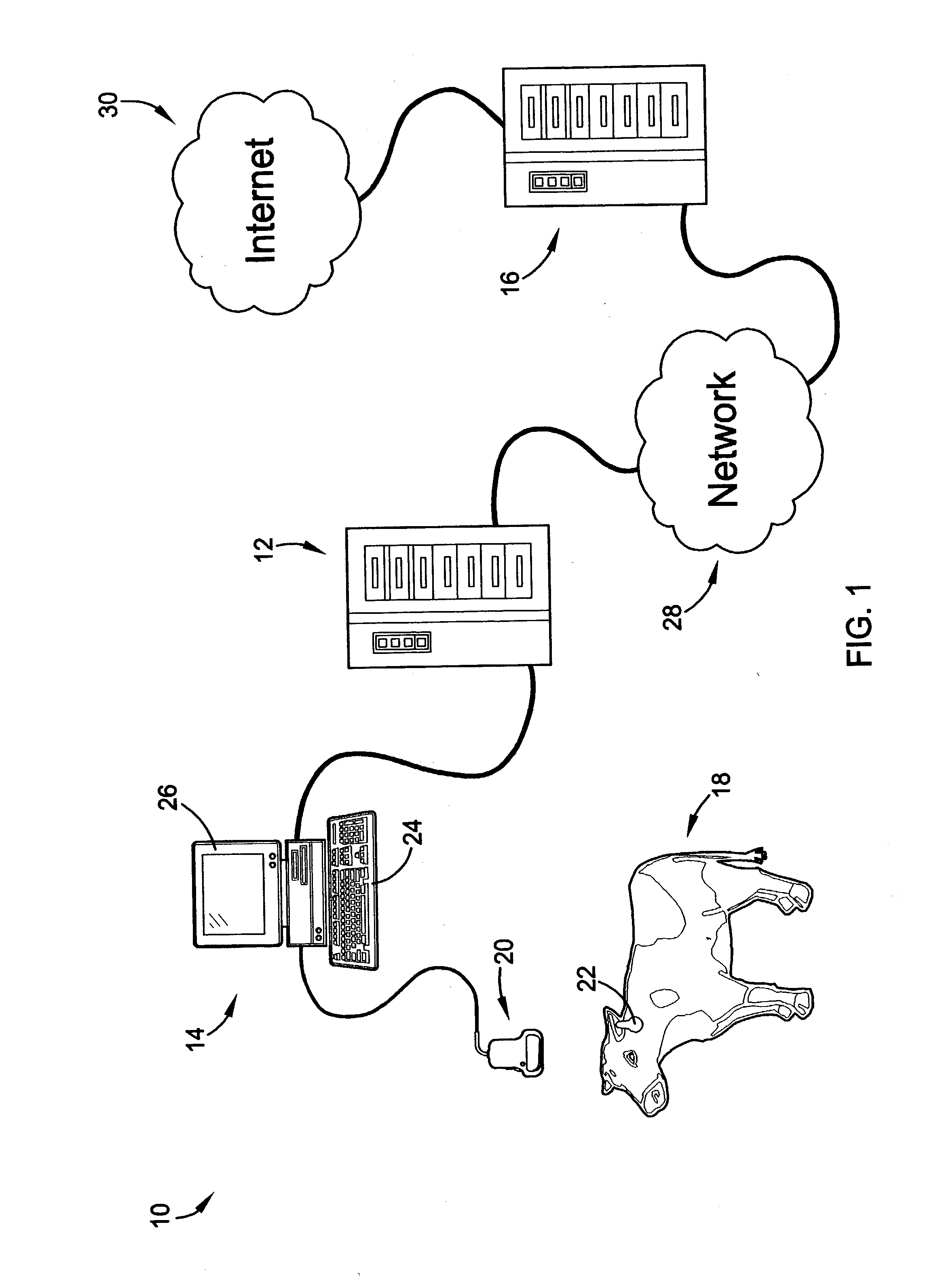 Information system and method for gathering information relating to livestock