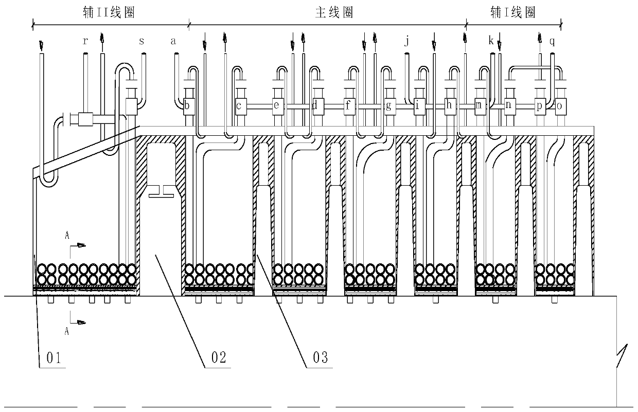 Relaxation method straight shaft water cooling type heating device