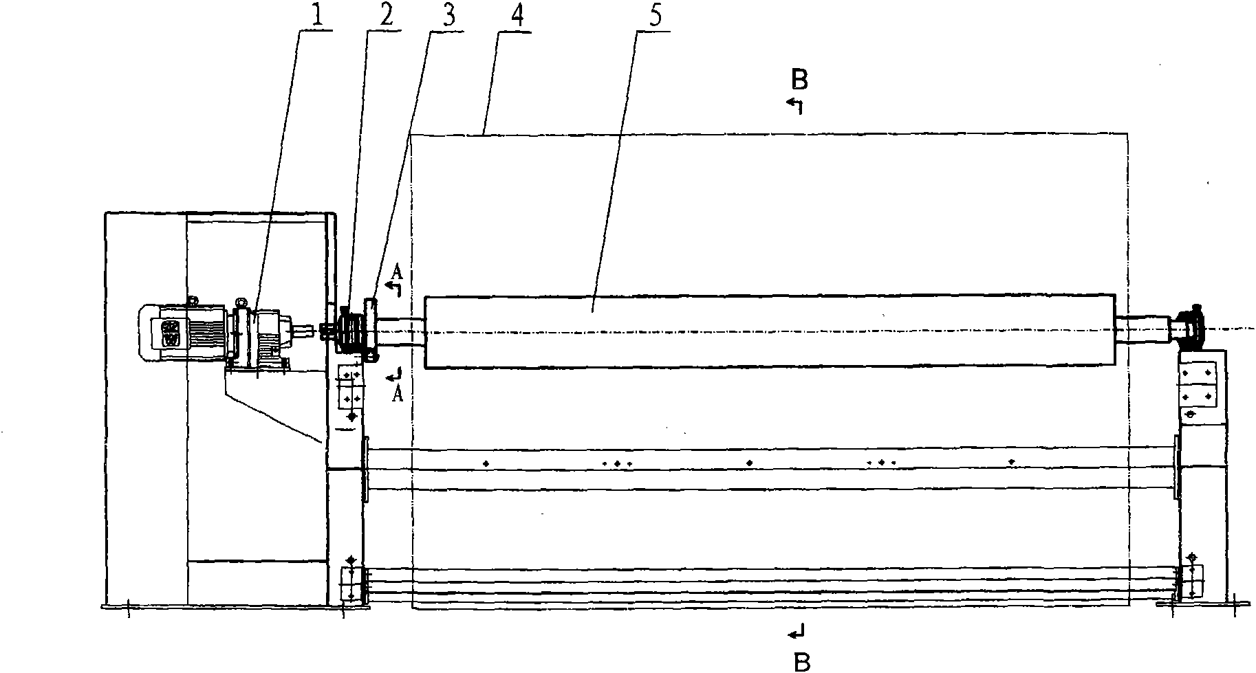 Braking device of jig dyeing machine