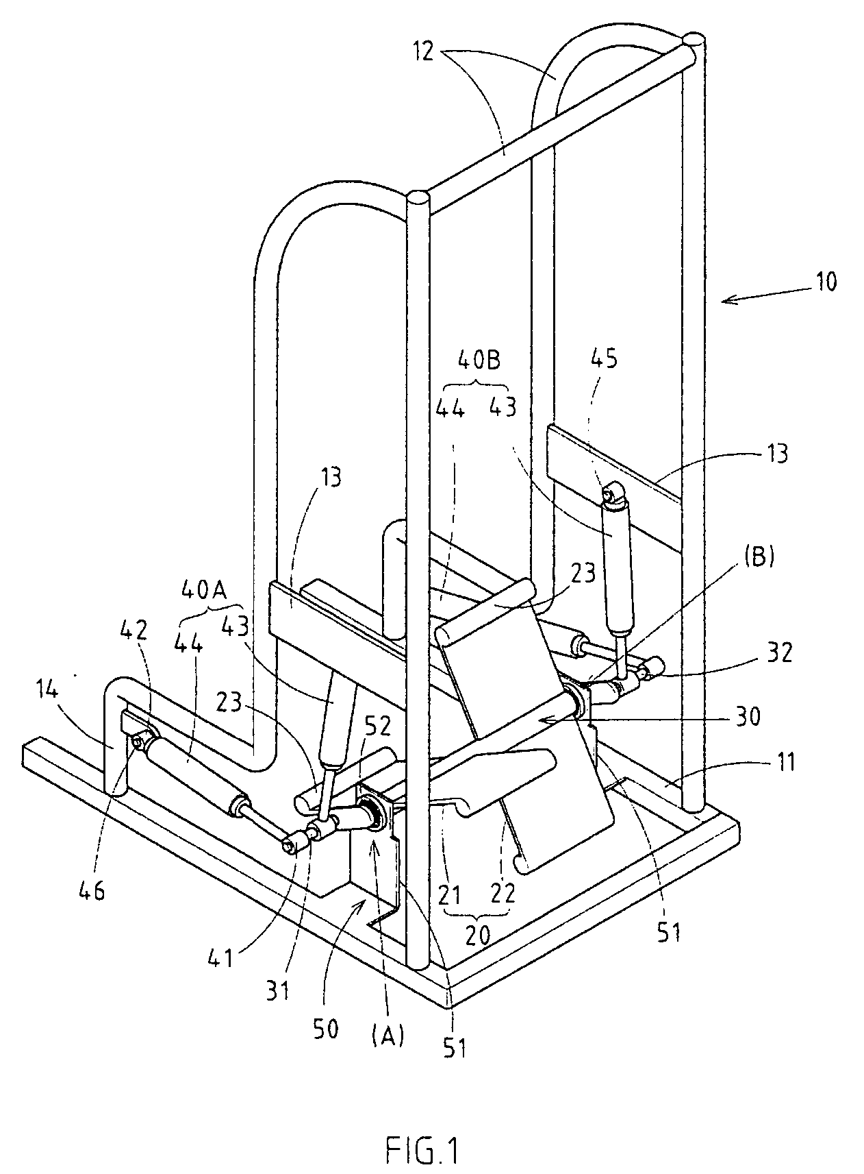 Stationary apparatus for doing exercise imitating the act of mountain climbing