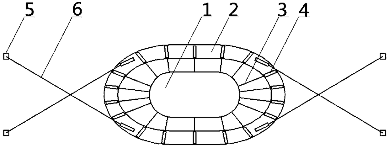 Floating two-stage buffer collision avoidance system