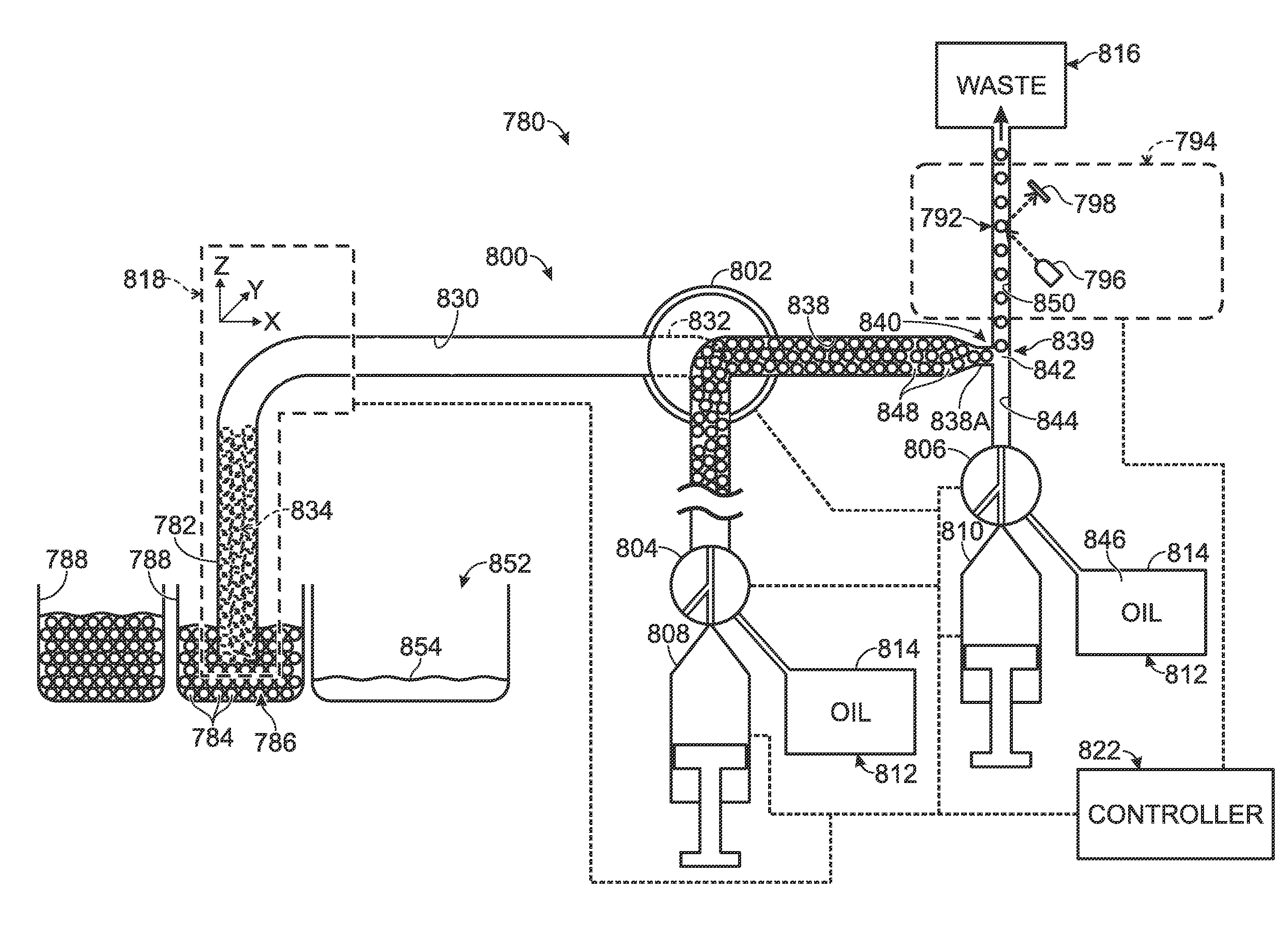 System for detection of spaced droplets