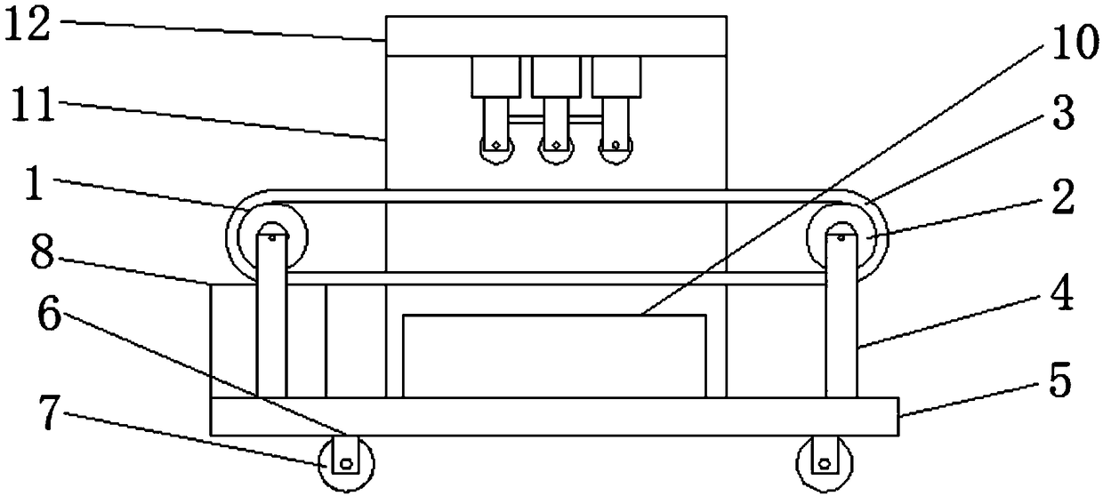 Conveying equipment for tea processing