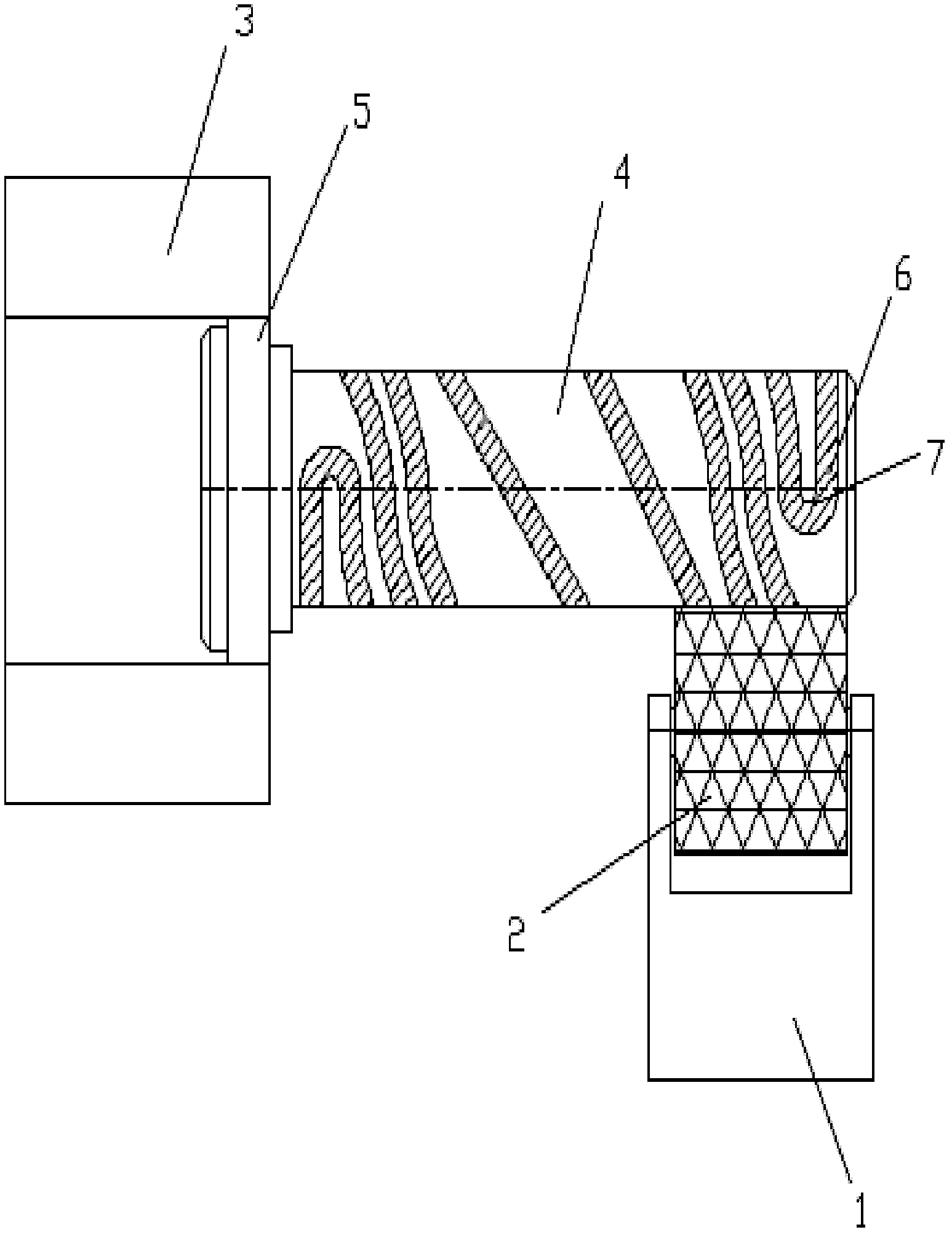 Line pressing device for hot runner nozzle heater