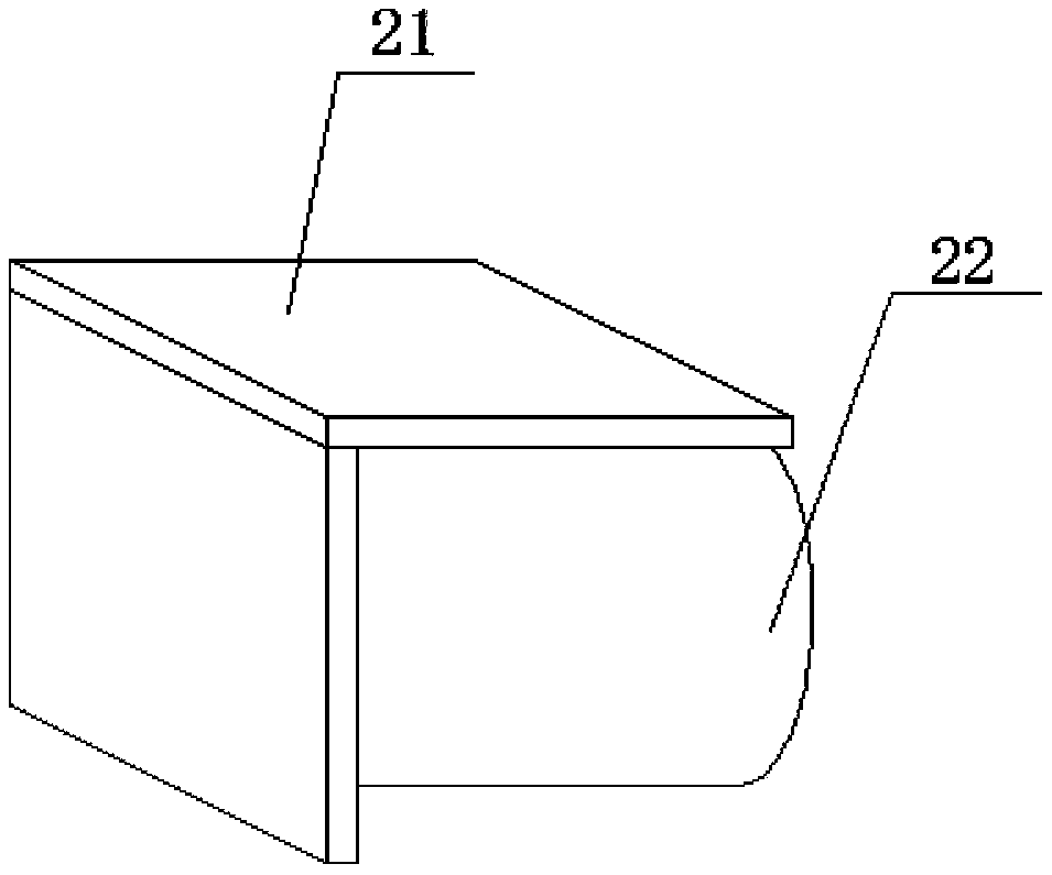 Plastic thin-film bag heat-sealing, cut-off and flattening mechanism