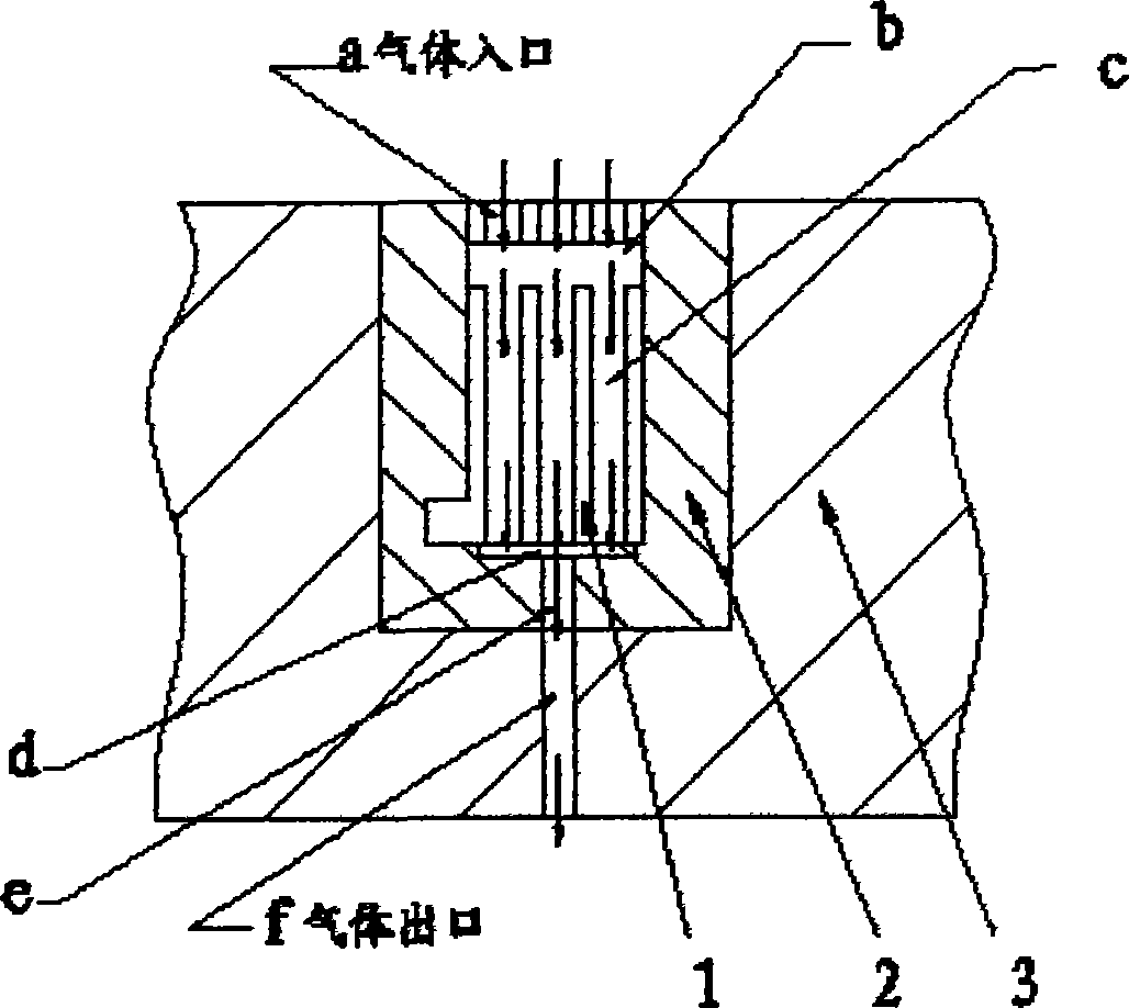 Exhausting structure of thin-wall injection molding die