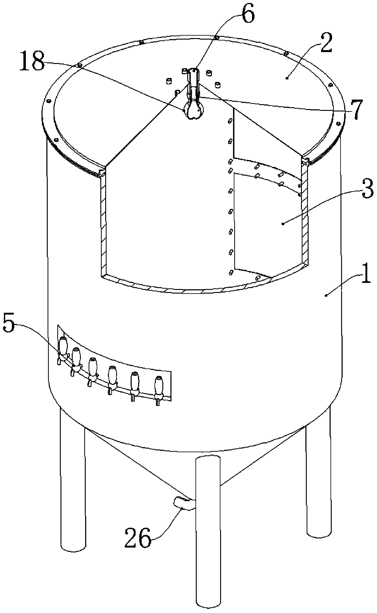 Fermentation and sale dual-use equipment for fermented drinks