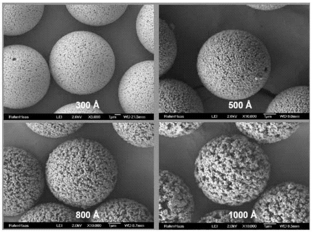 Preparation method for porous polymer microsphere anion filling material