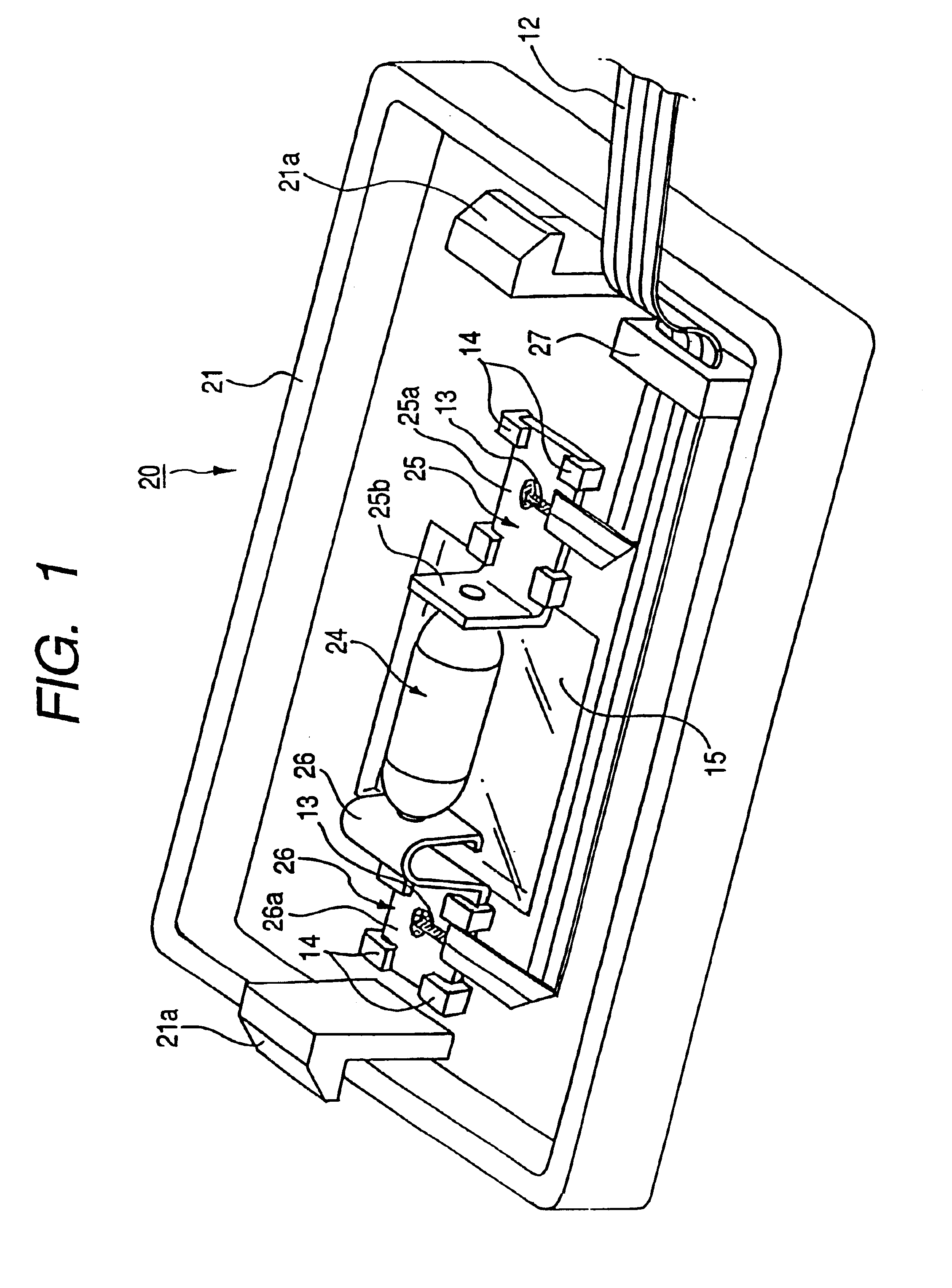 Lamp unit assembling method and lamp unit mounting structure
