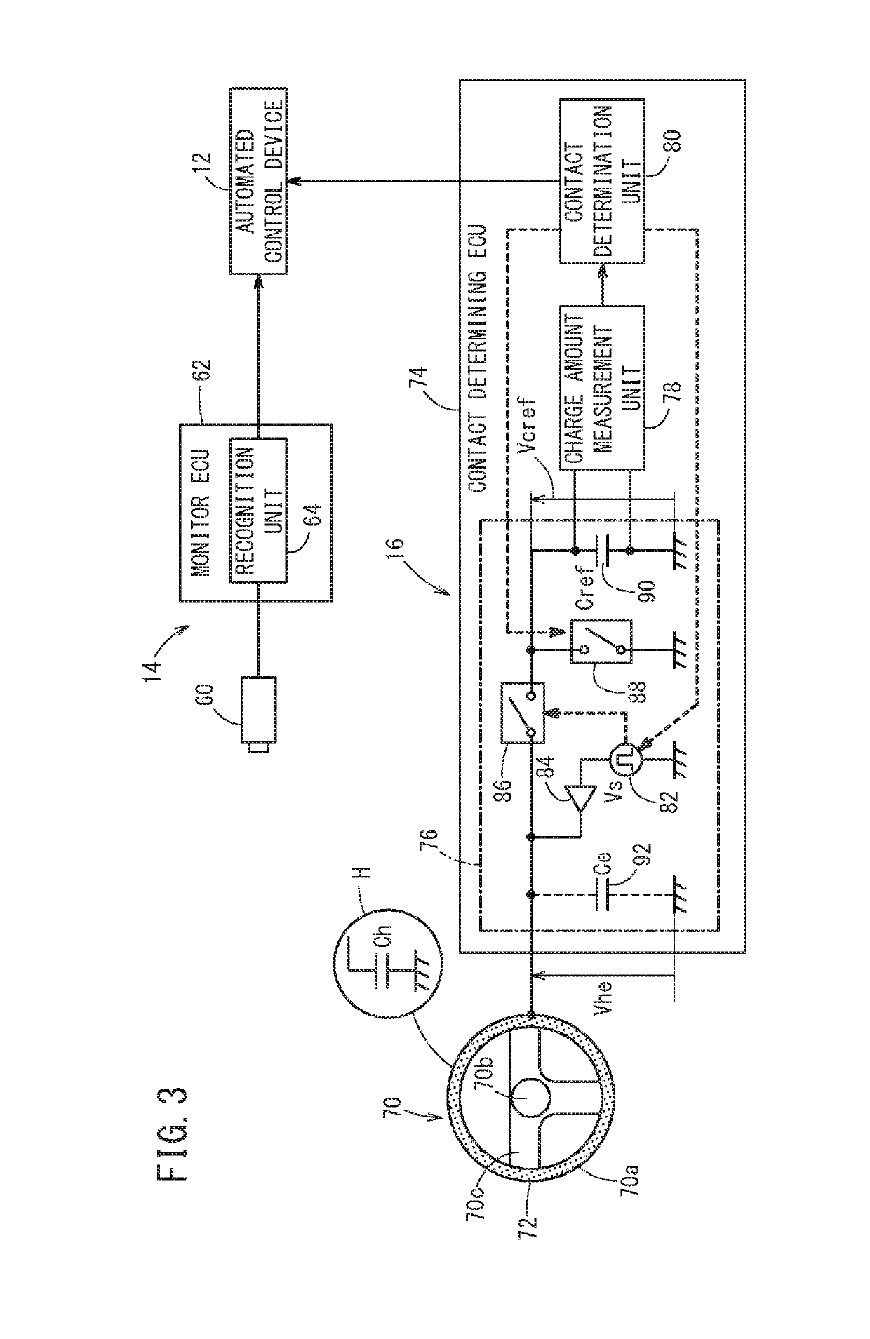 Automatic driving control device