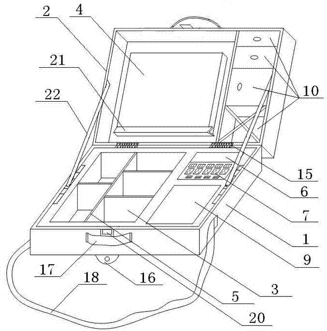 Portable modular medical diagnostic and treatment device