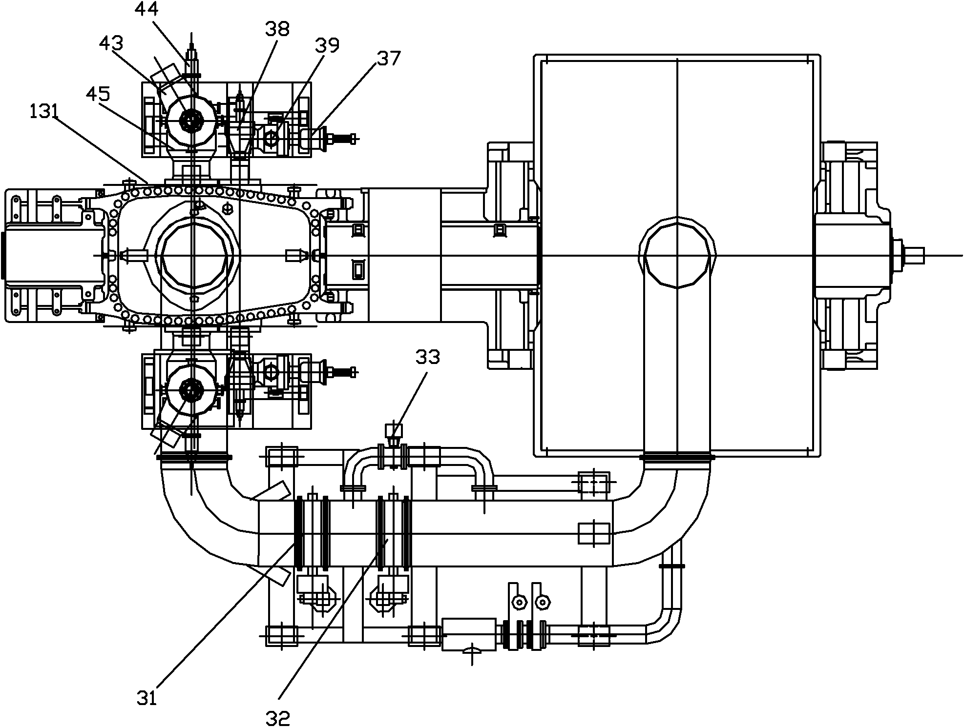 Double-cylinder coaxial combined cycle heat supply gas turbine