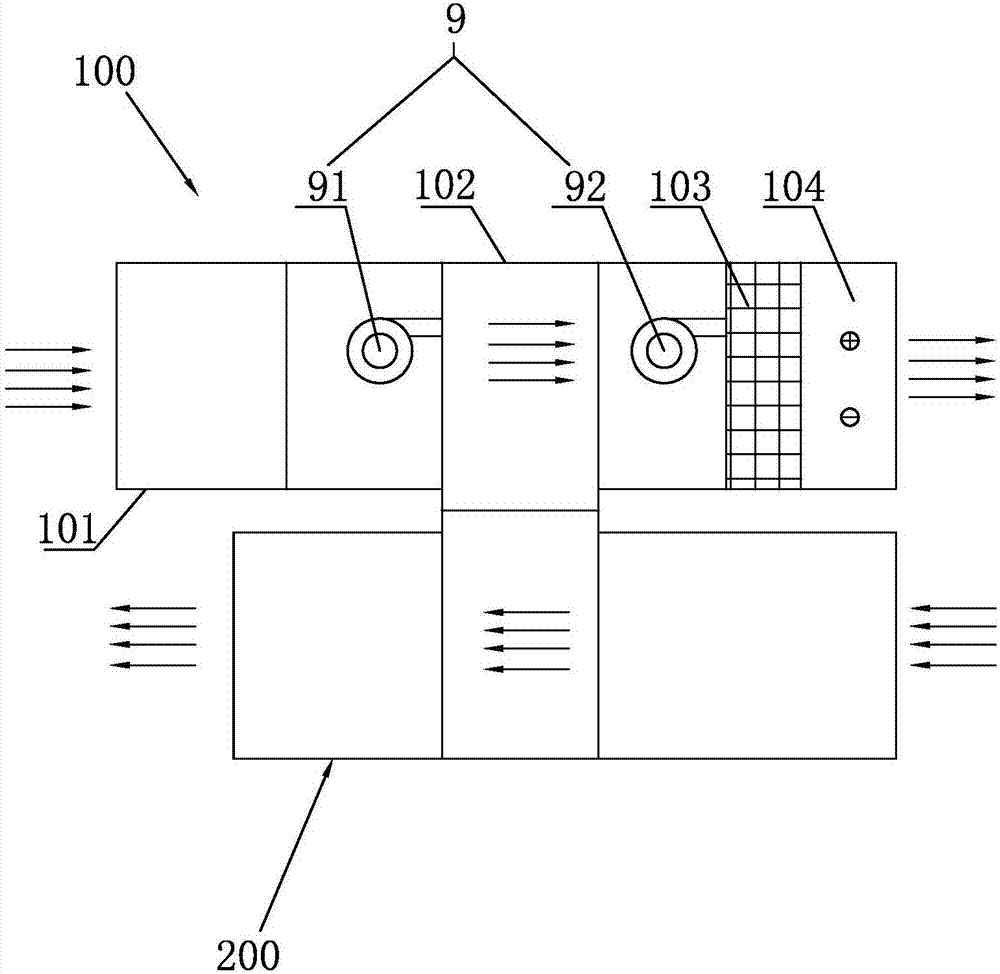 Haze removal air conditioning system for passive houses