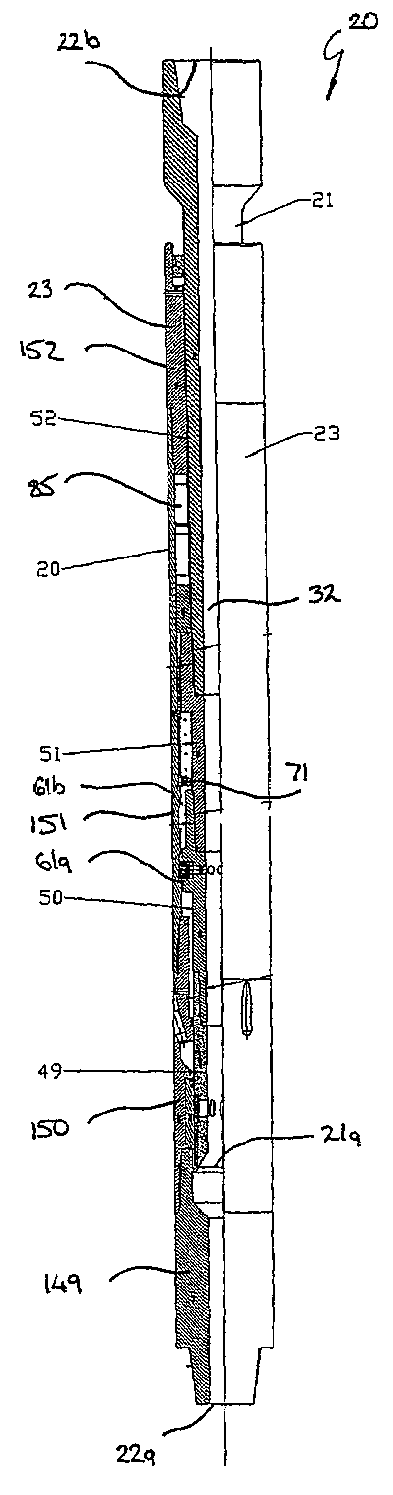 Flushing device and method of flushing an annular space