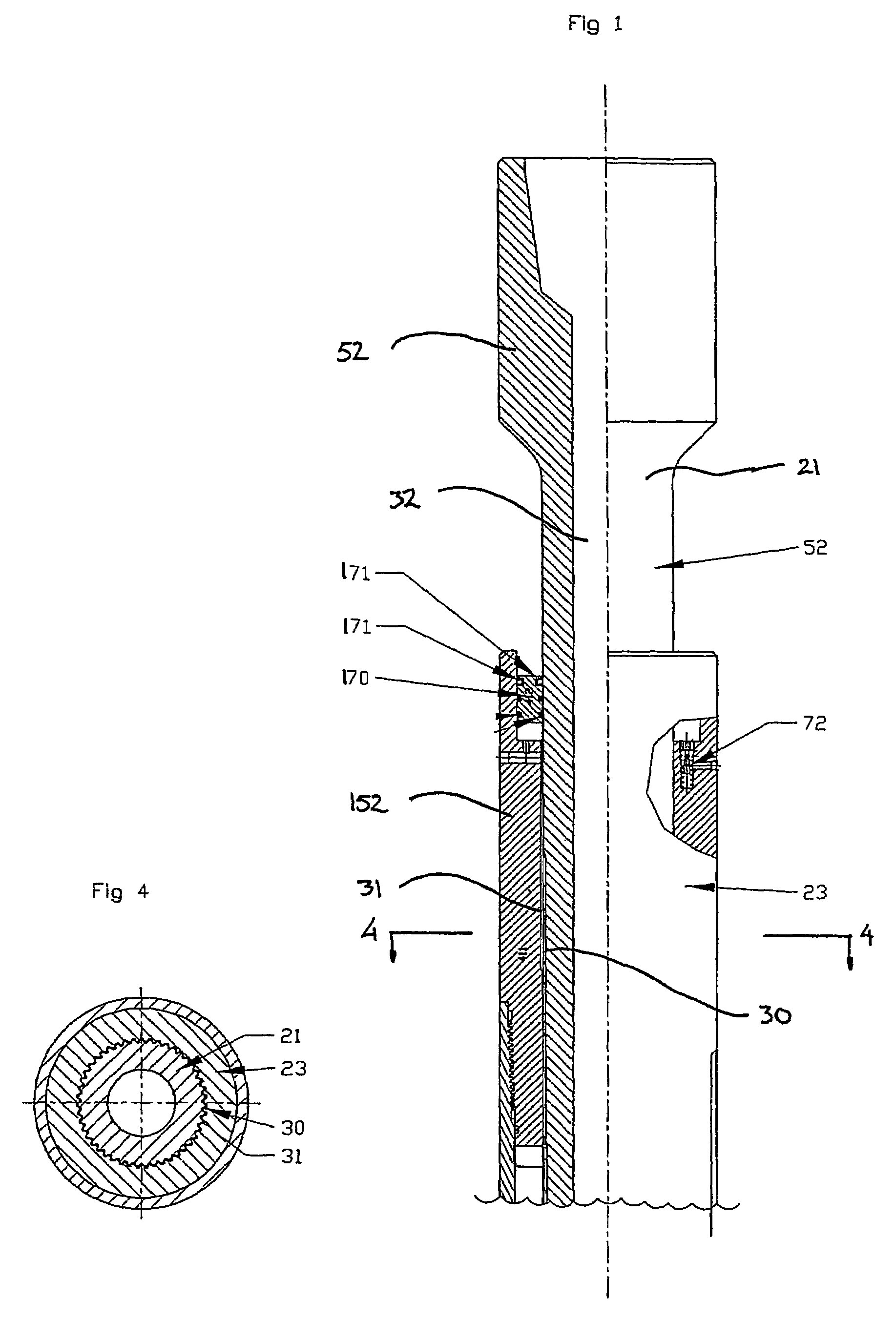 Flushing device and method of flushing an annular space
