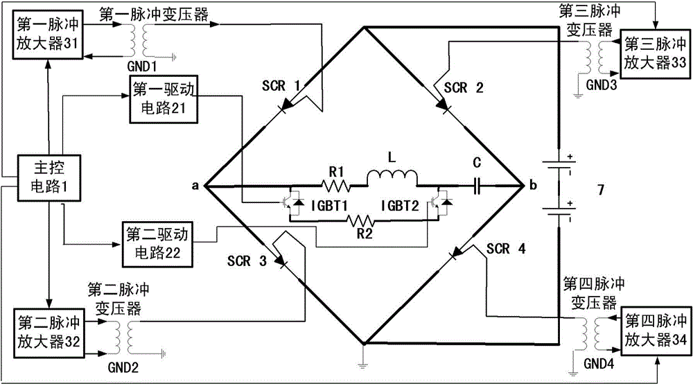 Bipolar half-sine current generating device and method for full-ATEM (airborne transient electromagnetic system)