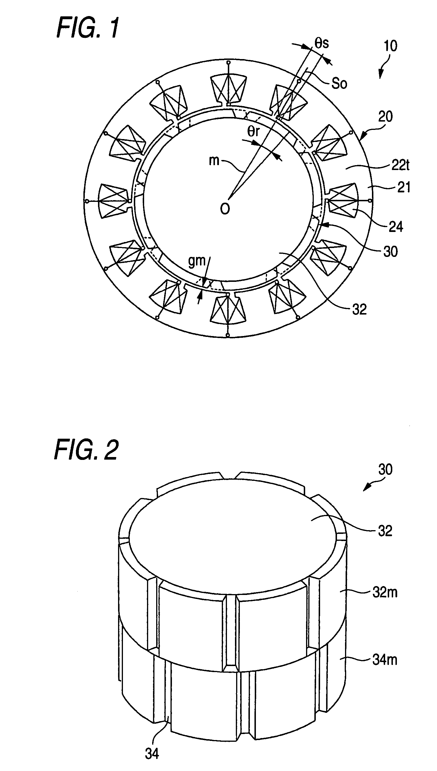 Permanent magnet electric motor with reduced cogging torque