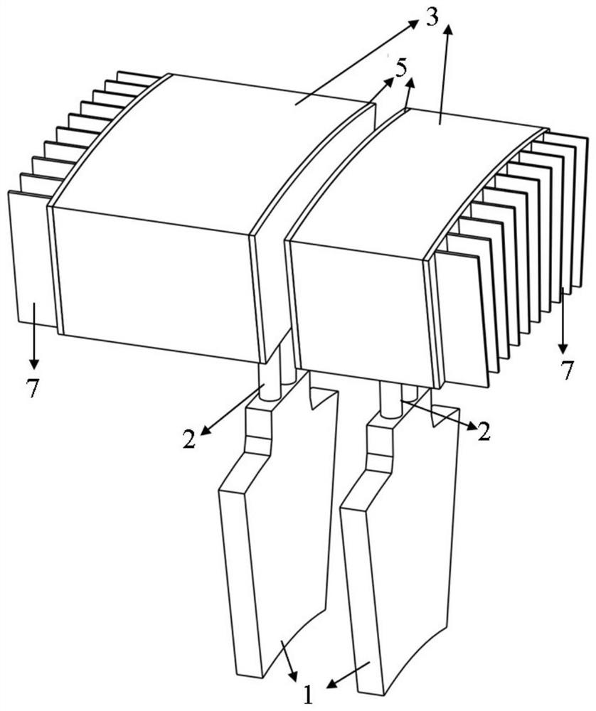 Phase change energy storage cooling device of disc brake