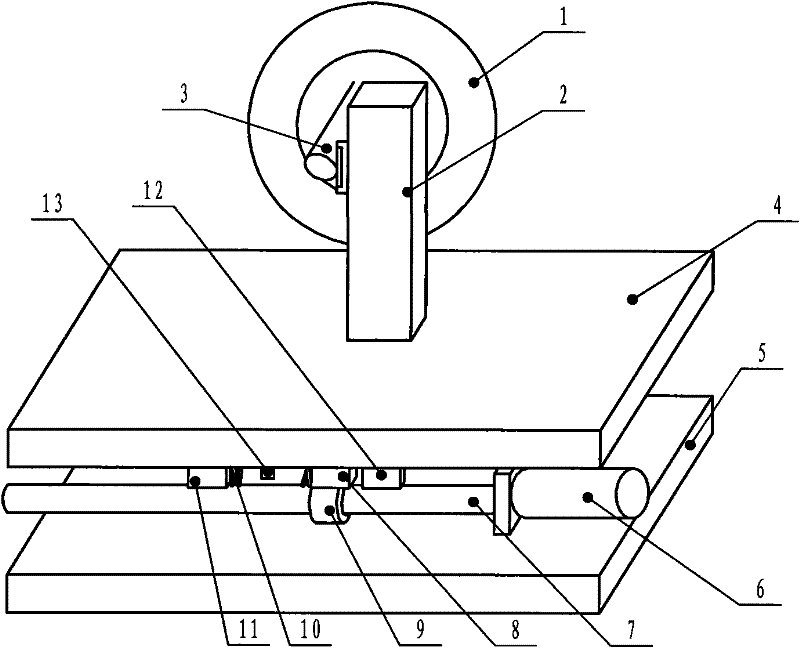 Elastic buffering feeding device of inner diameter slicing machine and feeding method thereof