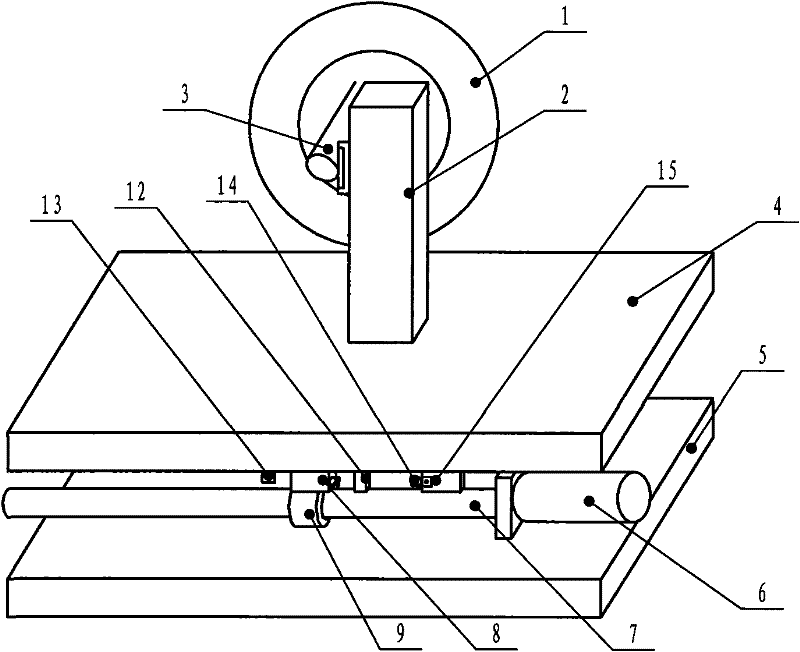 Elastic buffering feeding device of inner diameter slicing machine and feeding method thereof