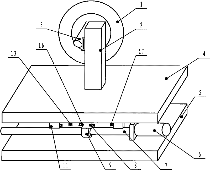 Elastic buffering feeding device of inner diameter slicing machine and feeding method thereof