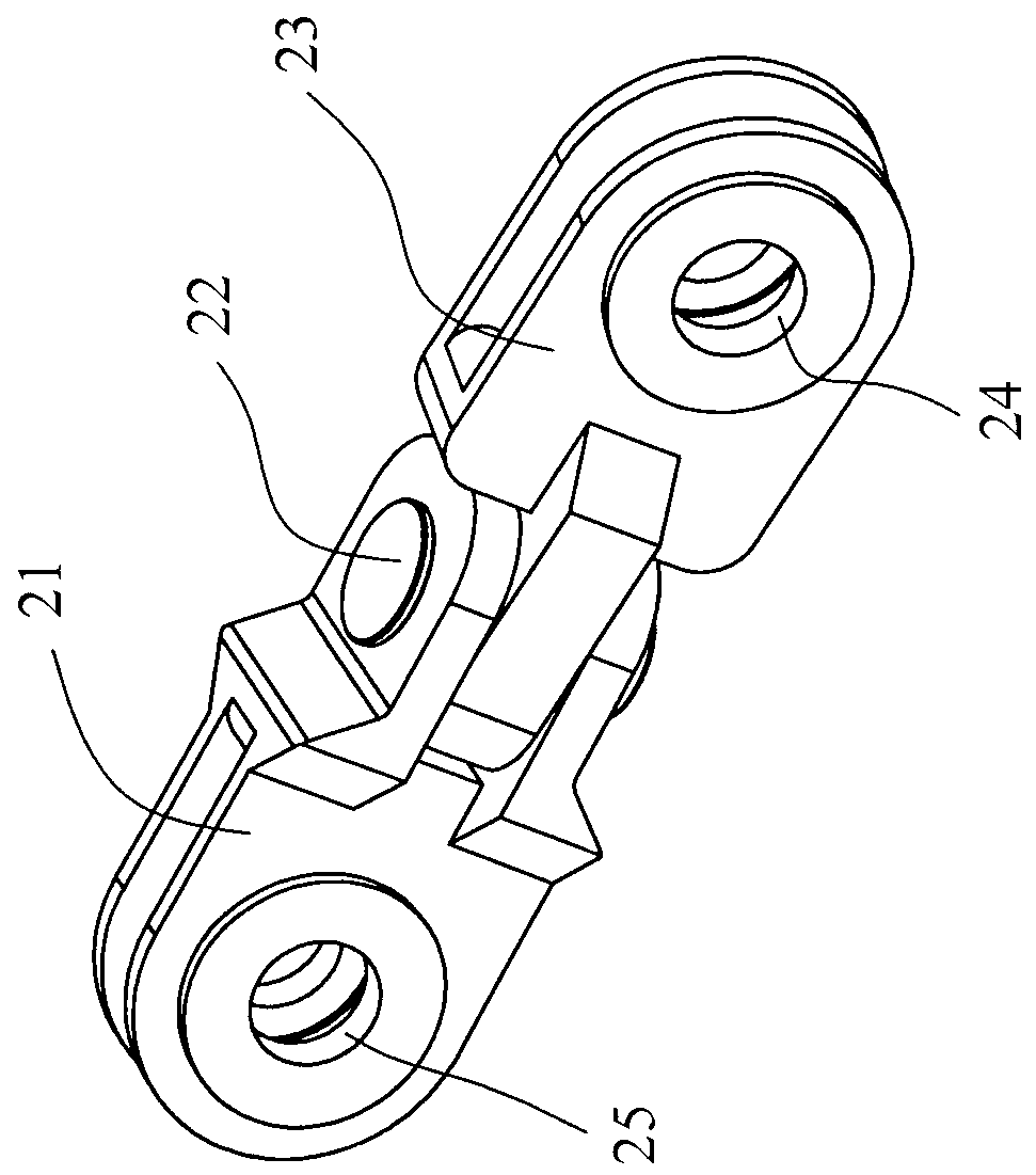 Movable pulley traction connecting device of inclined roadway winch used for transportation of hydraulic support