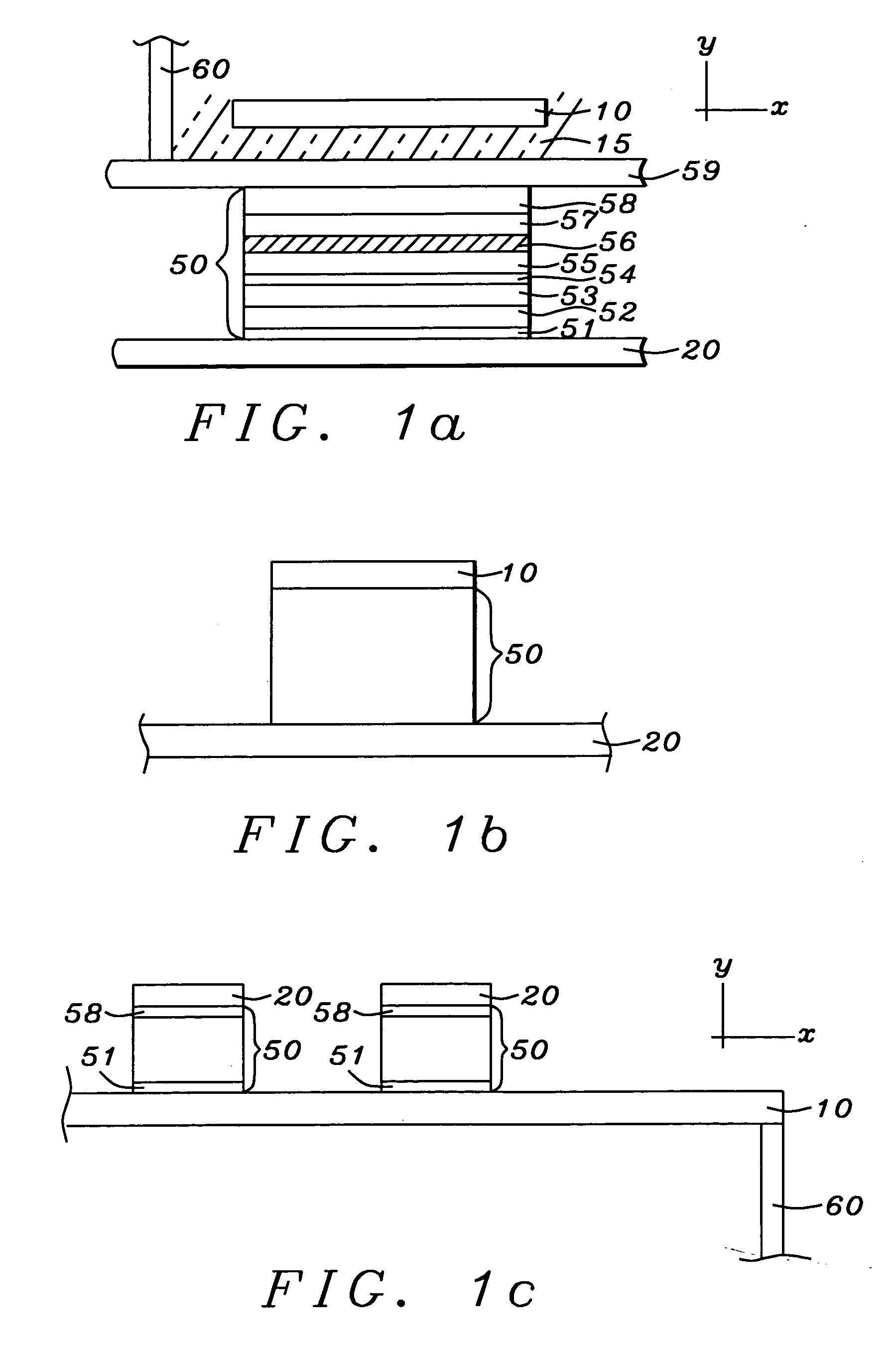 Magnetic random access memory array with thin conduction electrical read and write lines