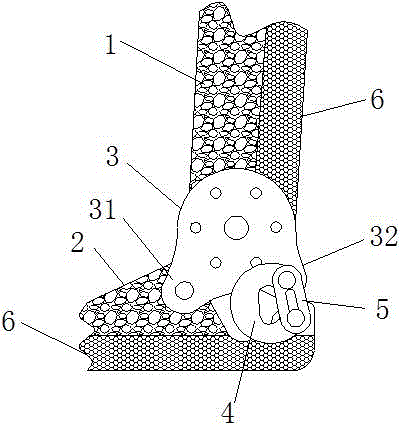 Composite seat energy absorption structure for vehicles