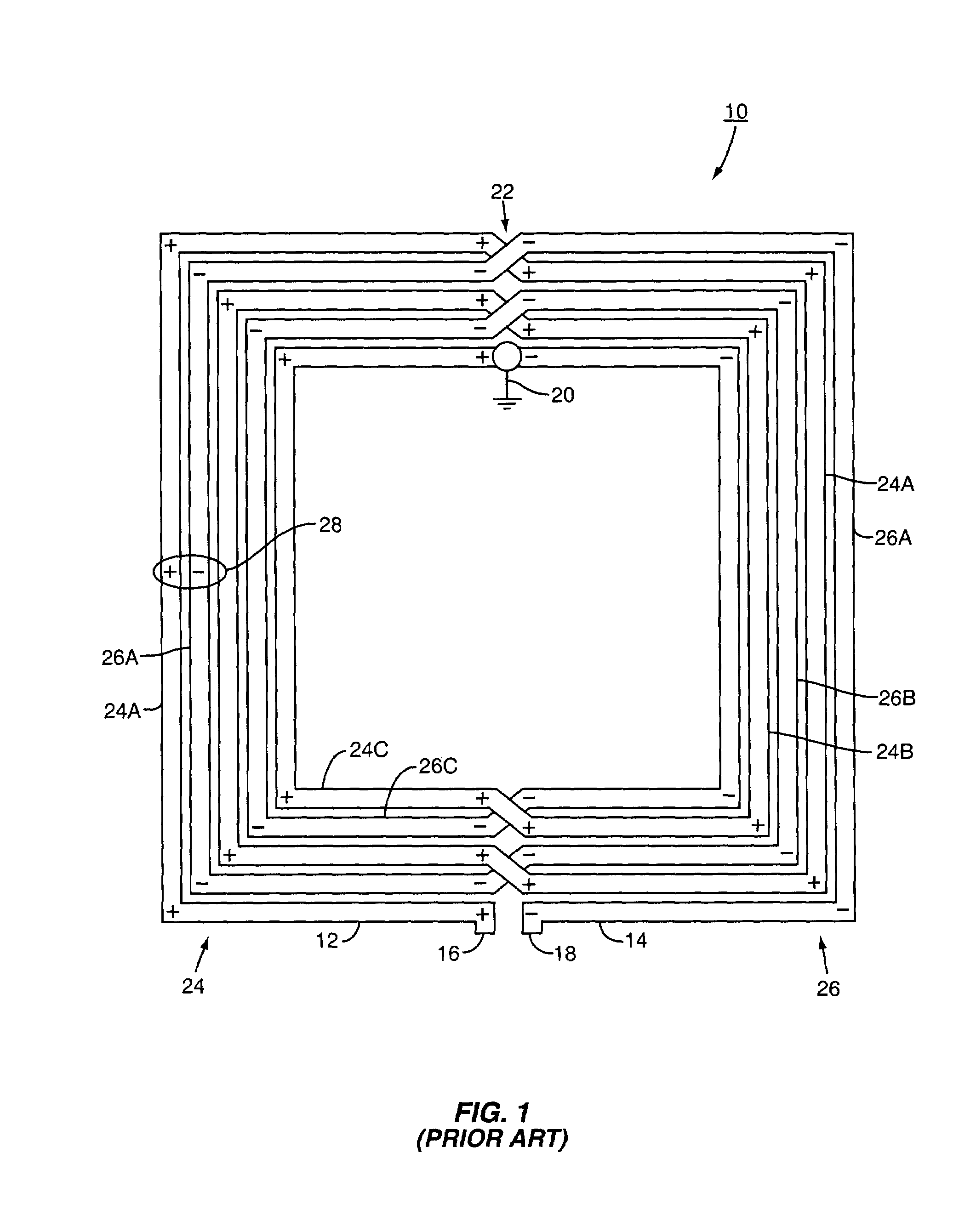 Differential inductor design for high self-resonance frequency