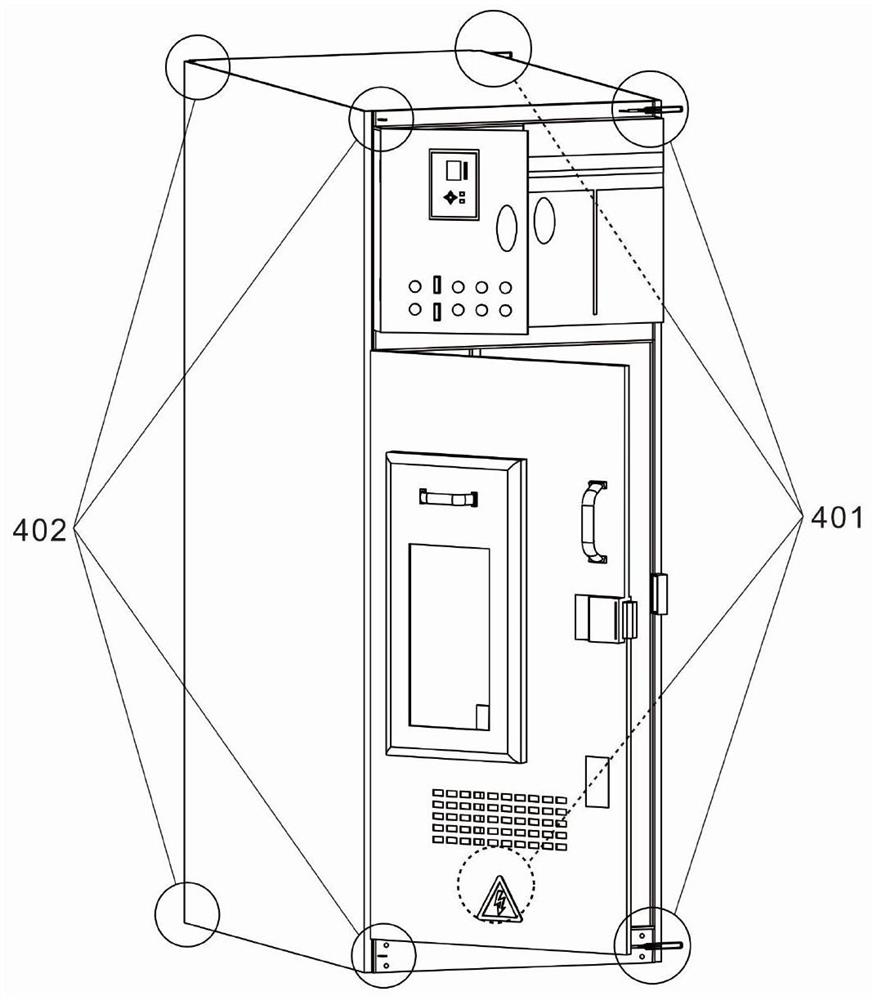 A monitoring method for a modular ring network cabinet