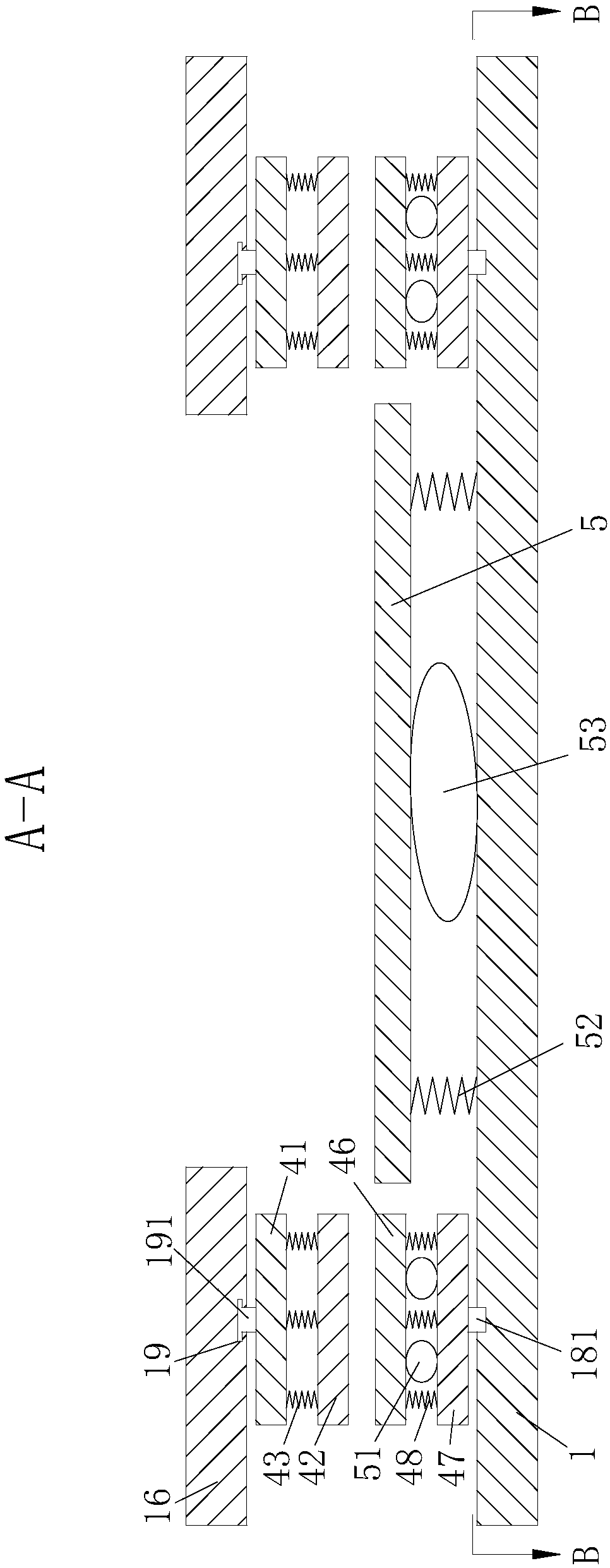 Cloth cutting device for garments