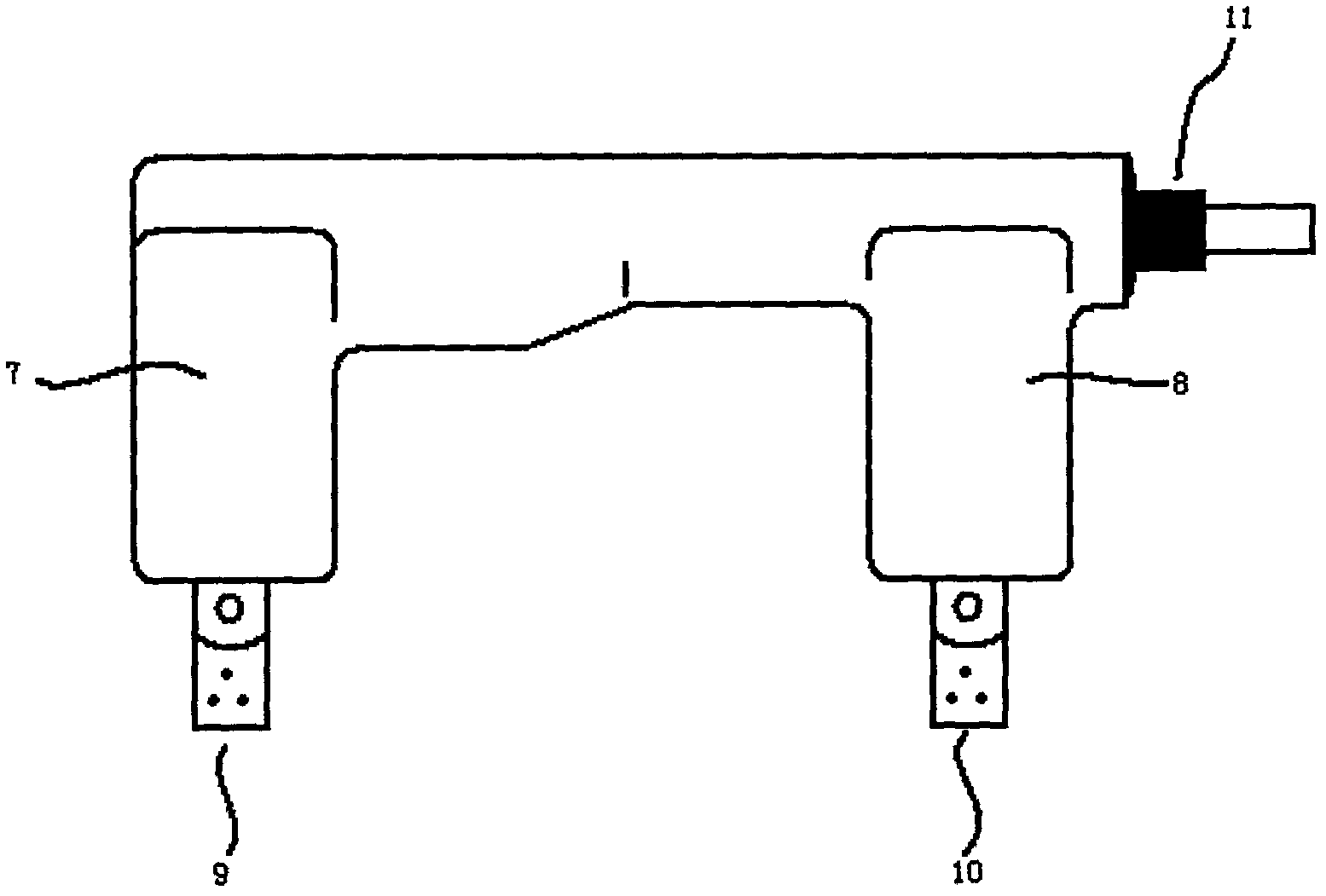 Micro alternating current magnet yoke flaw detector