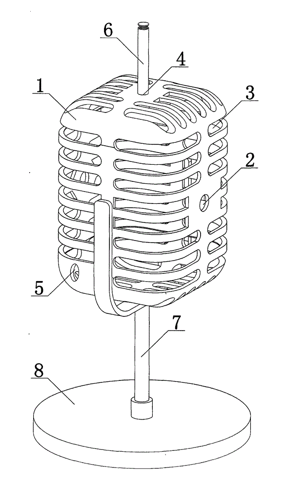Microphone type television direct transmission device