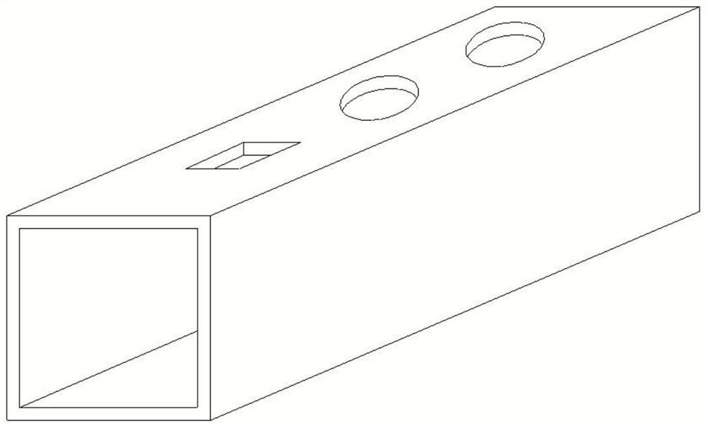 A square tube anti-deformation punching device