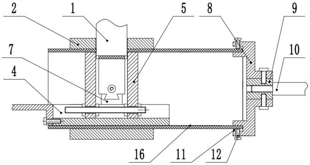 A square tube anti-deformation punching device
