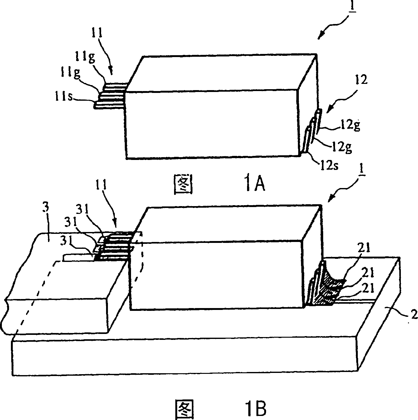 Nonreciprocal circuit device and its mounting structure